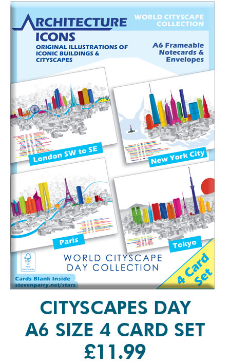 World Cityscapes Day 4 Card Set £11.99